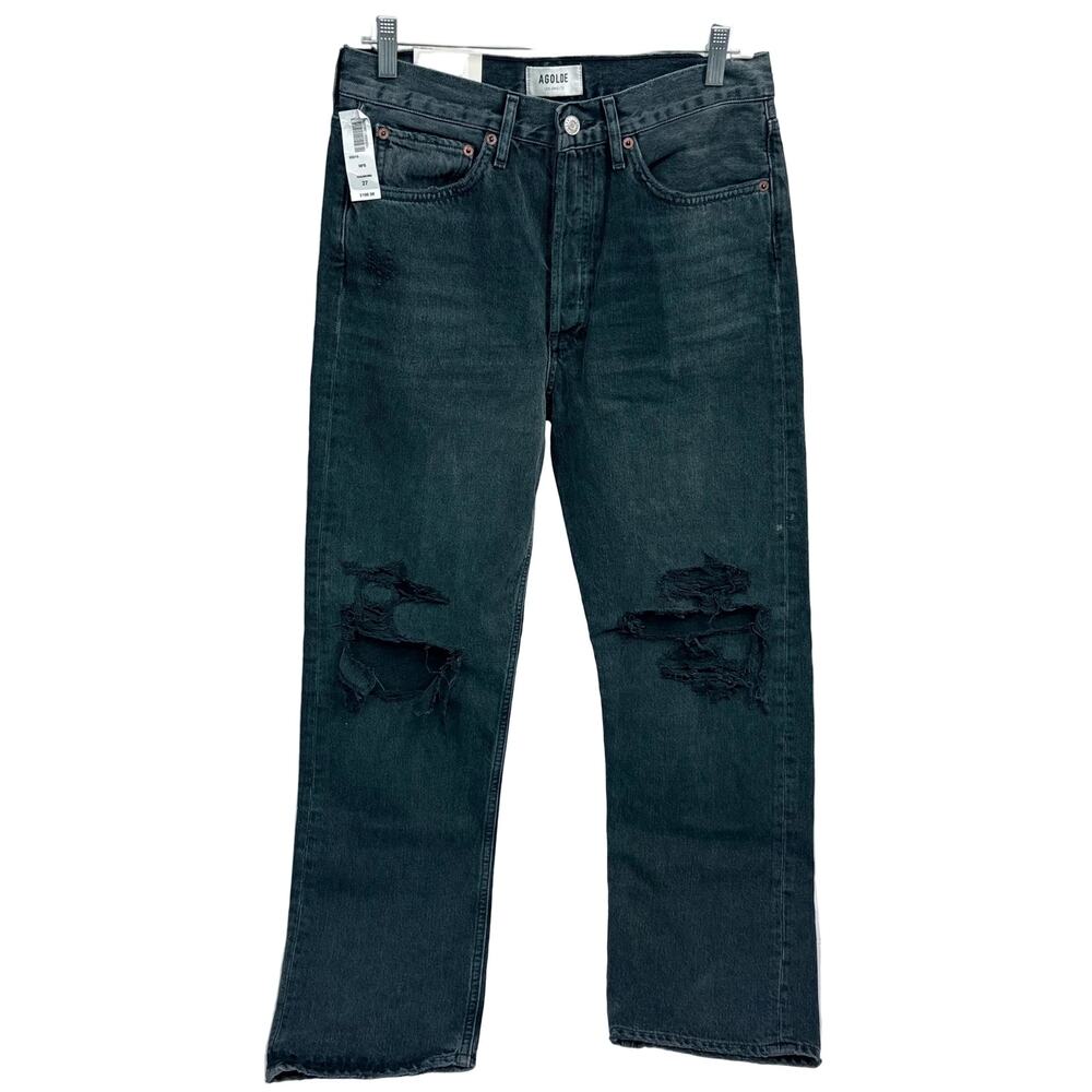 Agolde Mid Rise Loose Fit Jesus via and I ans, NWT